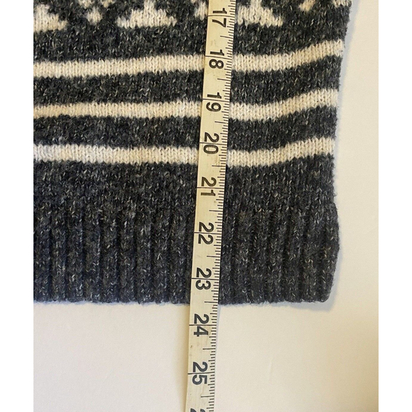 Hollister Blue and White Open Front Cardigan With Fringe LS Sweater Size S - Picture 7 of 7